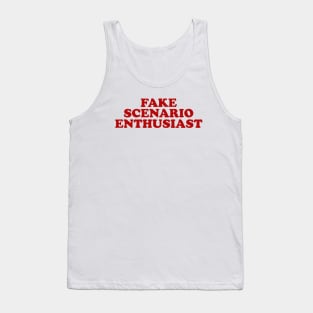 Fake Scenario Enthusiast Top y2k Tank Top